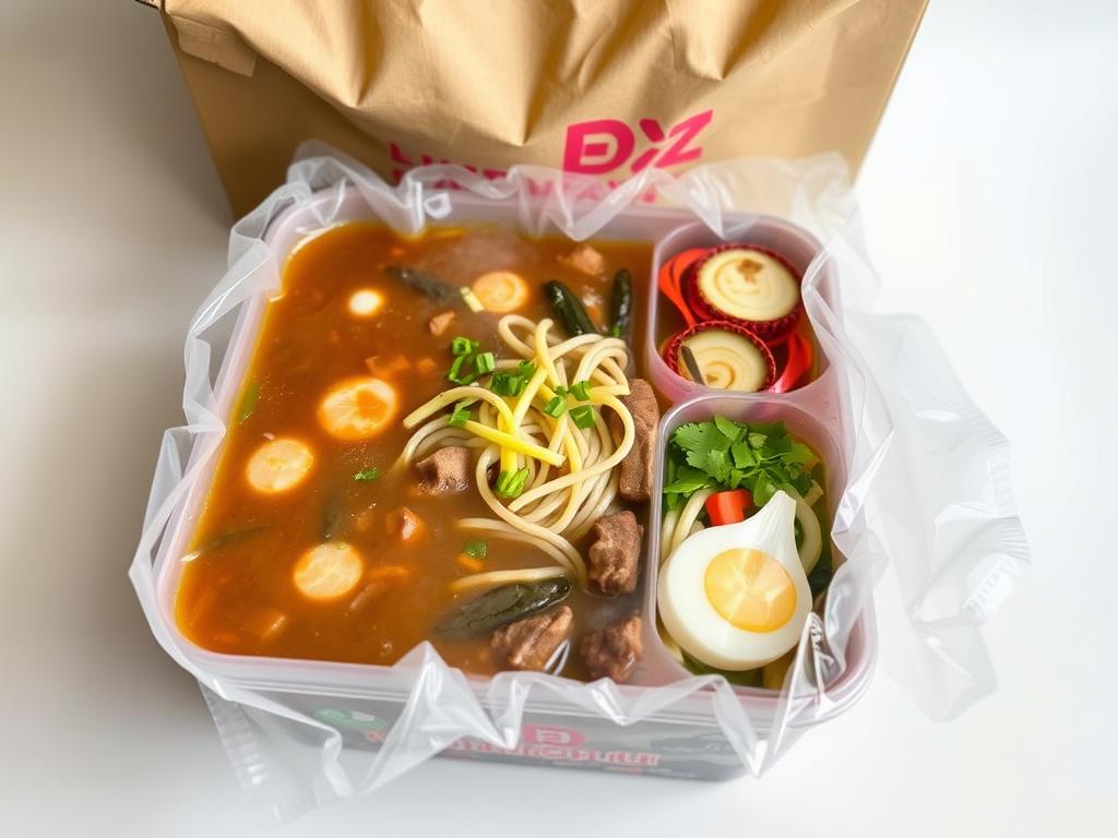 Lanzhou beef noodle delivery service packaging near me