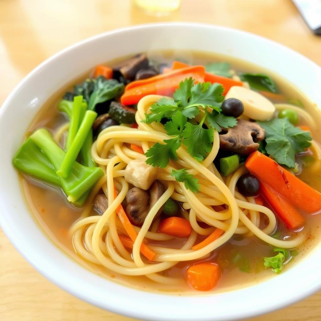 Vegetarian noodle option at Chinese restaurant near me